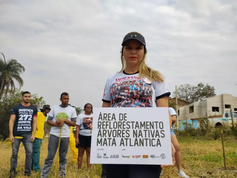 Brumadinho ganha mais 272 árvores em homenagem às vítimas do rompimento da barragem da Vale em 2019